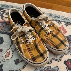 classic vans - yellow plaid